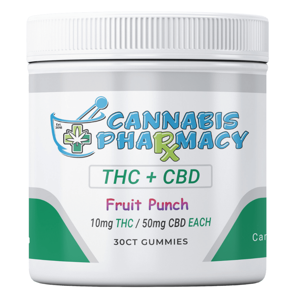 Cannabis Pharmacy THC Blend CBD Gummies (Fruit Punch)