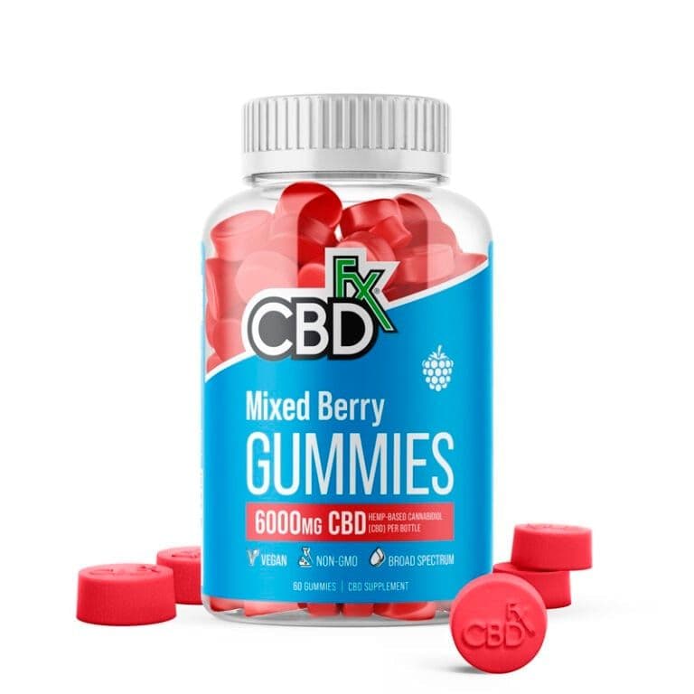 CBDfx Original Mixed Berry CBD Gummies (6000mg)