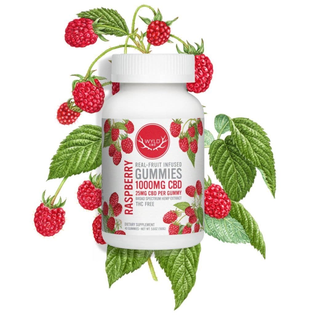 Wyld CBD Raspberry Gummies (1000mg)